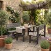 Gartenmöbel-Set 'Summer' Kiefernholz grau 3-teilig