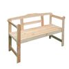 Gartenbank 2-Sitzer Kiefernholz natur 118 x 45 x 78 cm