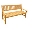 Gartenbank 'Johanna' 3-Sitzer Kiefernholz honigbraun 154 x 71 x 91 cm