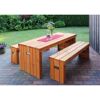 Gartenmöbel-Set 'Rotterdam' Kiefernholz honigbraun 3-teilig
