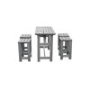 Barlounge-Set 'Summer' Kiefernholz grau 5-teilig