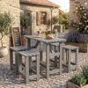 Barlounge-Set 'Summer' Kiefernholz grau 5-teilig