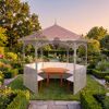 Gartenmöbel-Set 'Palma' für 8 Personen Kiefernholz honigbraun