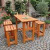Barlounge-Set 'Summer' Kiefernholz honigbraun 5-teilig