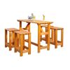 Barlounge-Set 'Summer' Kiefernholz honigbraun 5-teilig