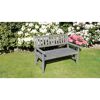 Gartenbank 'Johanna' 2-Sitzer Kiefernholz grau 125 x 71 x 91 cm