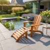 Gartensessel-Set Kiefernholz honigbraun 2-teilig 141 x 76 x 92 cm