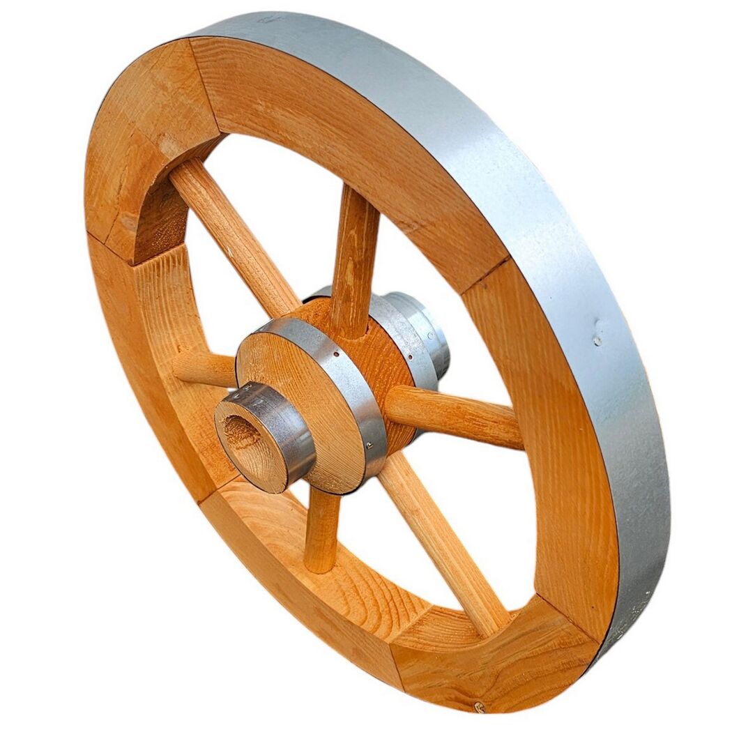 Holzrad Kiefernholz honigbraun Ø 50 x 14 cm