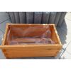 Pflanzkasten 'Lucca' mit Pflanzfolie Holz honigbraun 69 x 29,5 x 39 cm
