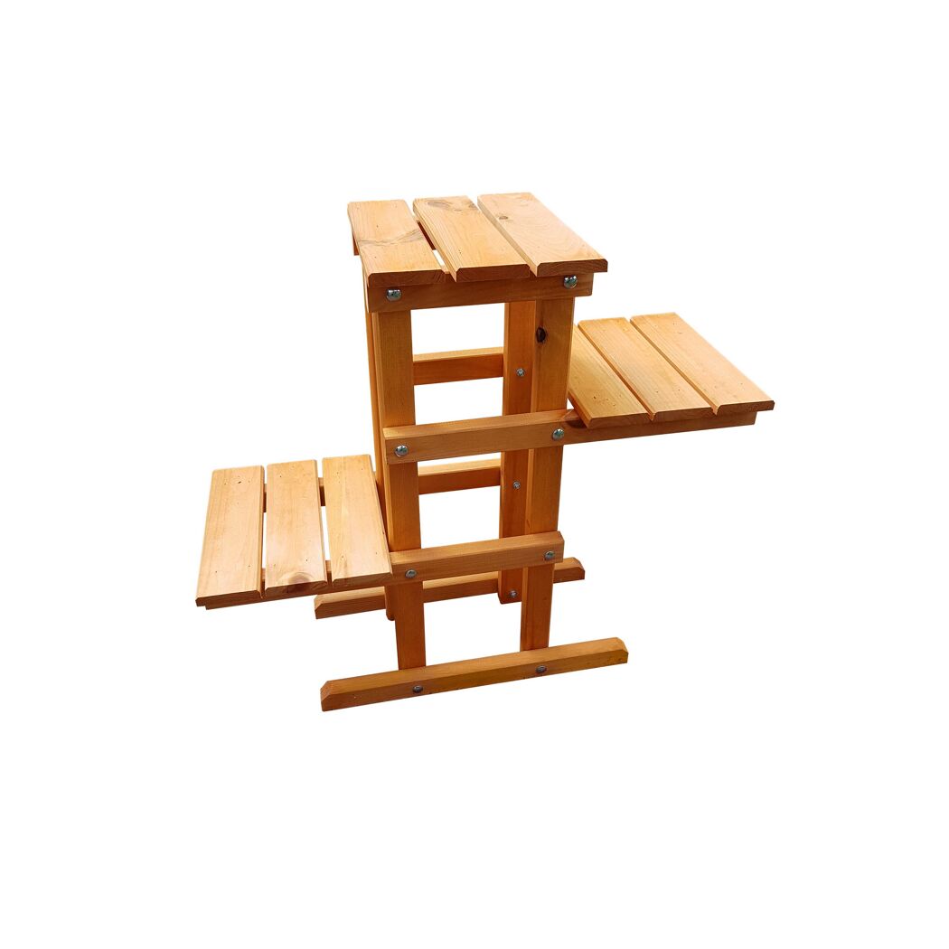 Blumentreppe honigbraun 62 x 28 x 8 cm