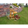 Blumentreppe honigbraun 62 x 28 x 8 cm