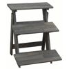 Blumentreppe grau Kiefernholz 50 x 60 x 56 cm