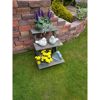 Blumentreppe grau Kiefernholz 50 x 60 x 56 cm