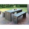 Gartenmöbel-Set 'Rotterdam' Kiefernholz grau 3-teilig