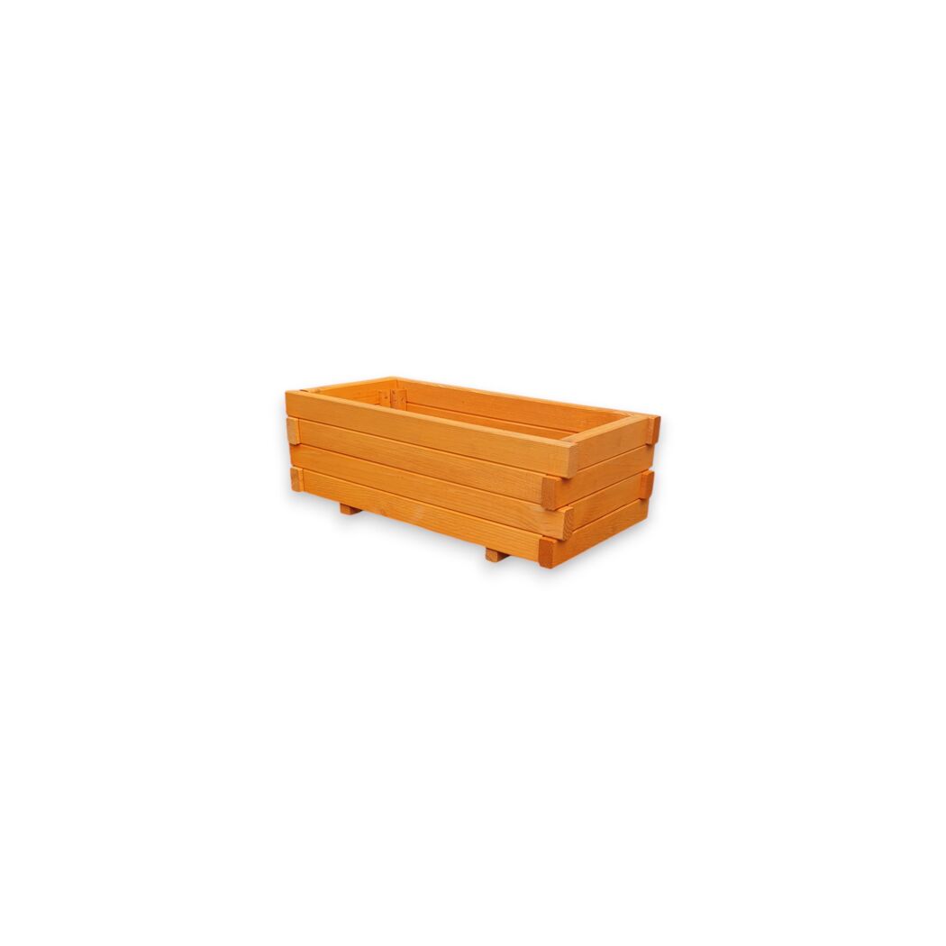 Pflanzkasten 'Empoli' mit Pflanzfolie Holz honigbraun 59 x 20,5 x 29 cm
