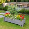 Balkonkasten 'Romantica' Holz grau 78 x 34 x 38 cm
