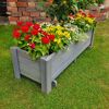 Balkonkasten 'Romantica' Holz grau 78 x 34 x 38 cm