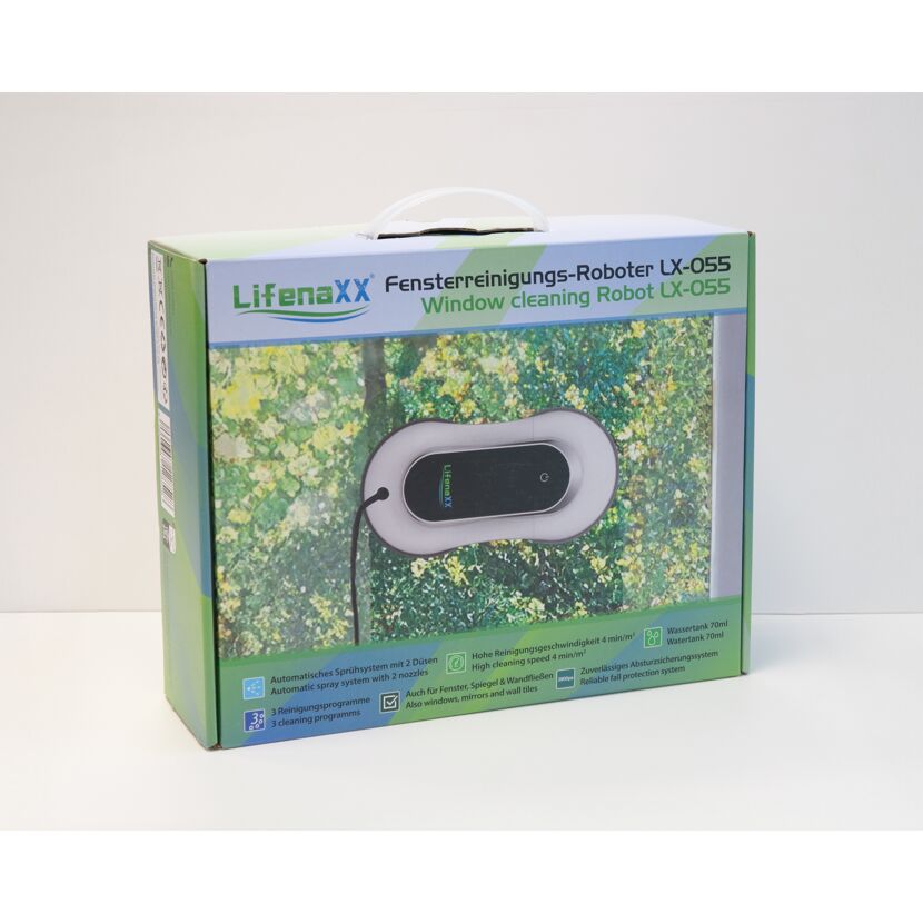 Fensterputzroboter 'Lifenaxx 055' mit Fernbedienung