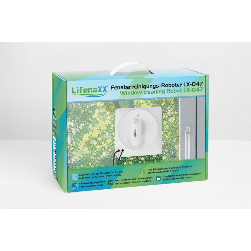 Fensterputzroboter 'Lifenaxx 047' mit Fernbedienung