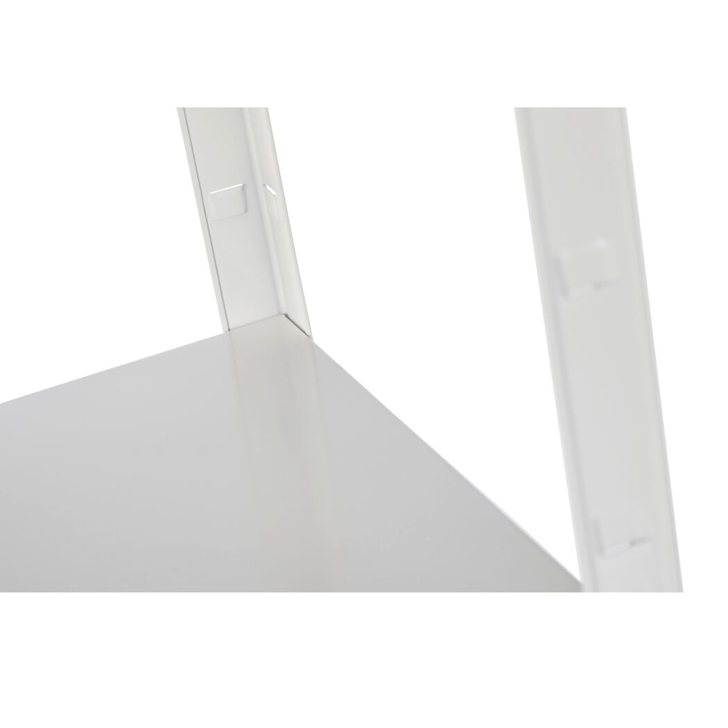 Steck-Grundregal 200 x 100 x 50 cm 5 Böden 425 Tragkraft weiß verzinkt