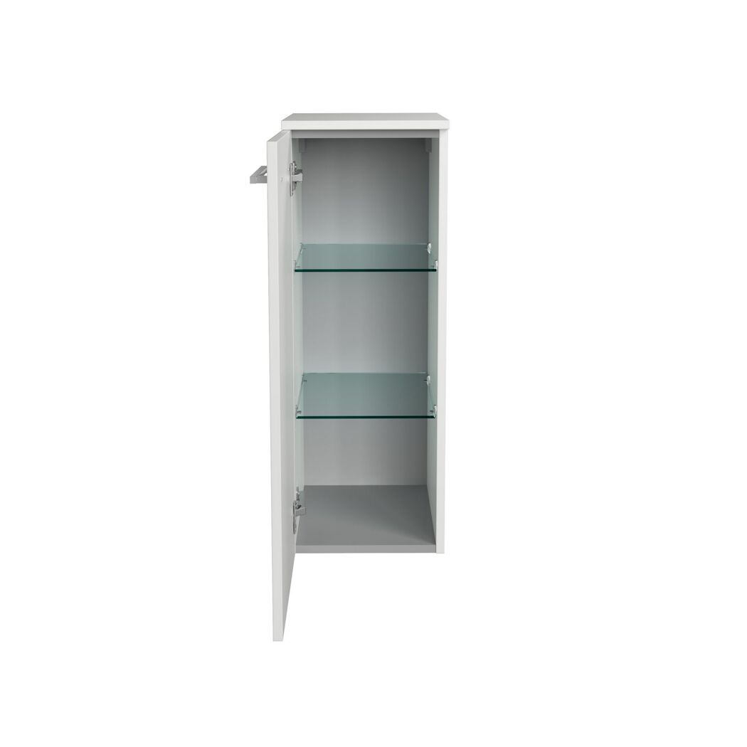 Midischrank 'B.Round' weiß glänzend 30,2 x 82,6 x 32 cm