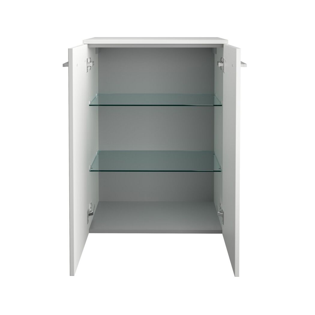 Midischrank 'B.Round' weiß glänzend 60,2 x 82,6 x 32 cm