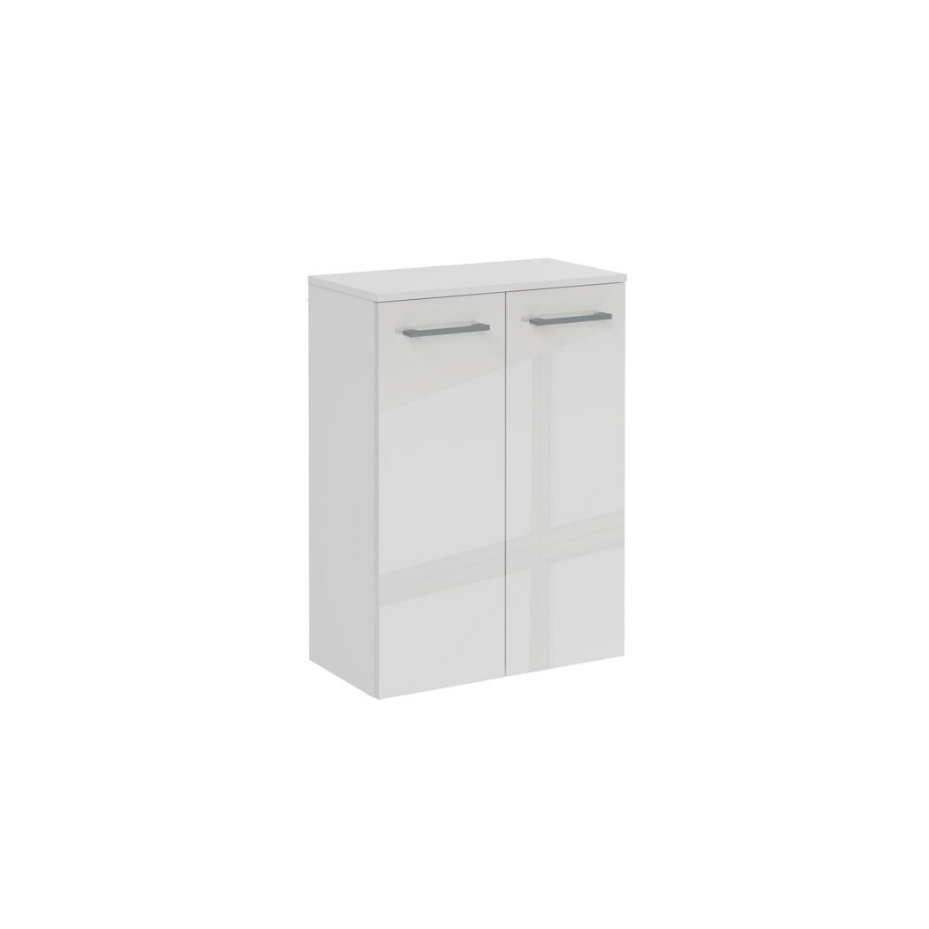 Midischrank 'B.Round' weiß glänzend 60,2 x 82,6 x 32 cm