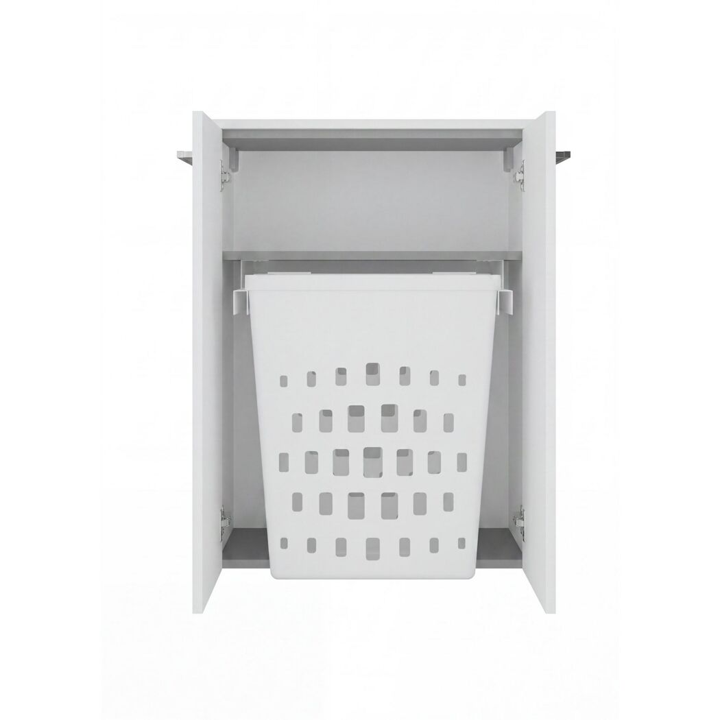 Midischrank 'B.Round' weiß glänzend 60,2 x 82,6 x 32 cm