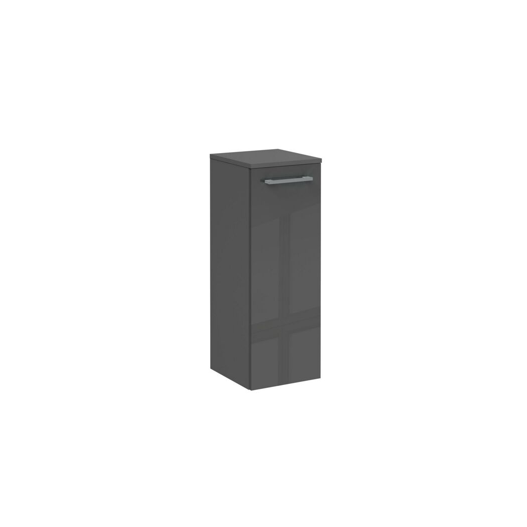 Midischrank 'B.Round' graphit glänzend 30,2 x 82,6 x 32 cm