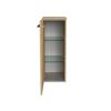 Midischrank 'B.Round' Sandeiche matt 30,2 x 82,6 x 32 cm
