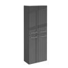 Hochschrank 'B.Round' graphit glänzend 60 x 162 x 31,8 cm