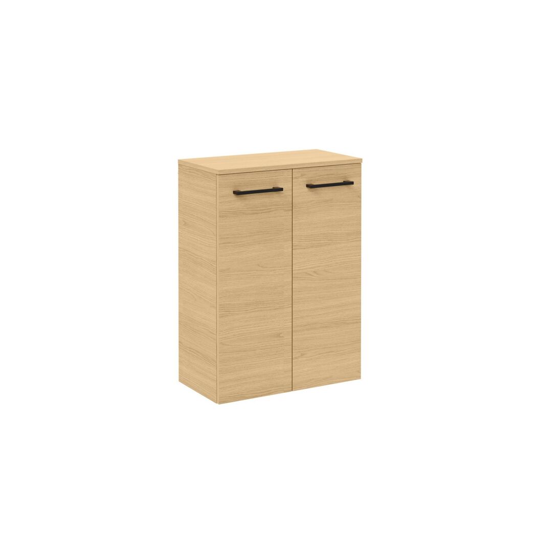 Midischrank 'B.Round' Sandeiche matt 60,2 x 82,6 x 32 cm