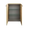 Midischrank 'B.Round' Sandeiche matt 60,2 x 82,6 x 32 cm