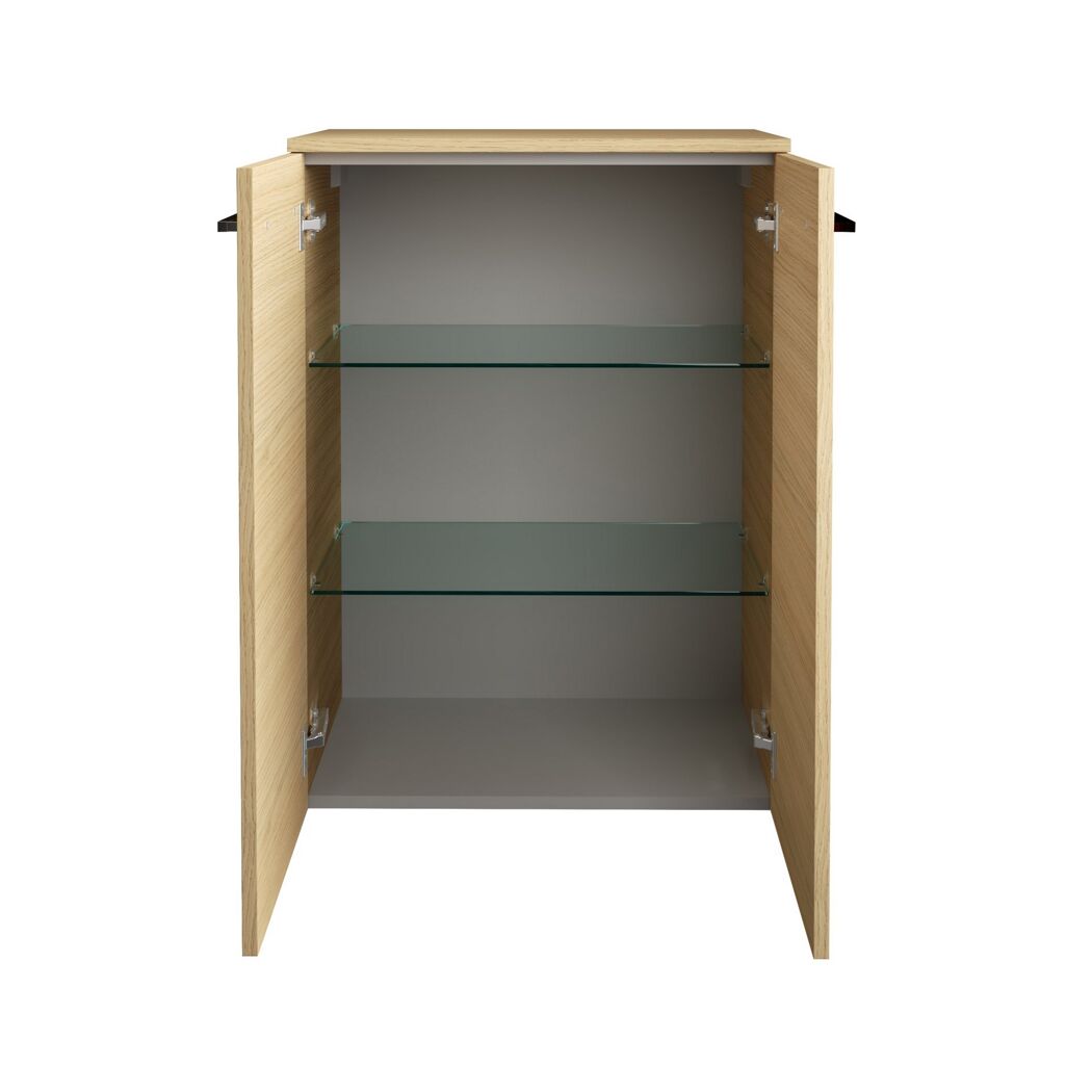 Midischrank 'B.Round' Sandeiche matt 60,2 x 82,6 x 32 cm