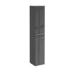 Hochschrank 'B.Round' graphit glänzend 30 x 162 x 31,8 cm