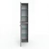 Hochschrank 'B.Round' graphit glänzend 30 x 162 x 31,8 cm