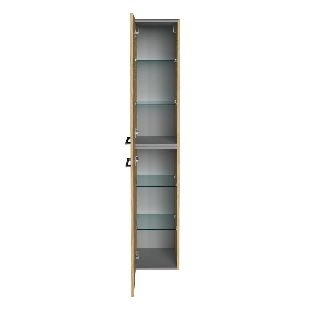 Hochschrank 'B.Round' Sandeiche matt 30 x 162 x 31,8 cm