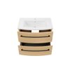 Waschbecken mit Unterschrank 'B.Round' Sandeiche matt 70,5 x 54 x 47 cm