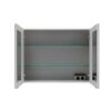 LED-Spiegelschrank 'B.Round' Sandeiche matt 90 x 68,3 x 16,5 cm