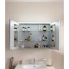 LED-Spiegelschrank 'B.Round' graphit glänzend 90 x 68,3 x 16,5 cm