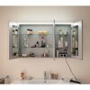 LED-Spiegelschrank 'B.Round' Sandeiche matt 110 x 68,3 x 16,5 cm