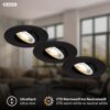 Einbauleuchtenset 'Dimara' 14,7 W 1200 lm warmweiß Ø 6,8 cm 3 Stück