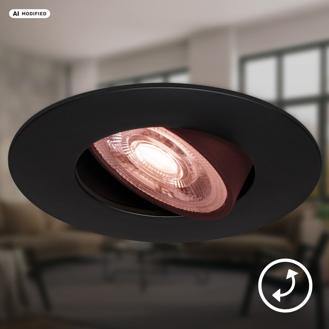 Einbauleuchtenset 'Dimara' 14,7 W 1200 lm warmweiß Ø 6,8 cm 3 Stück