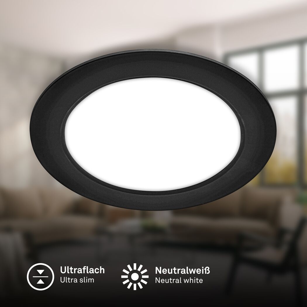 Einbauleuchte 'Jeft' 12 W 1200 lm neutralweiß Ø 17 cm