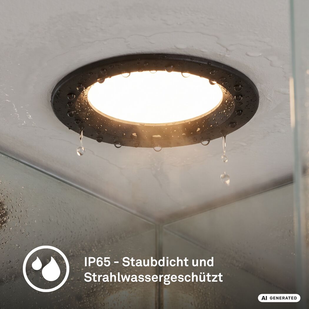 Einbauleuchtenset 'Raynolt' 3,5 W 450 lm neutralweiß Ø 6,8 cm 3 Stück