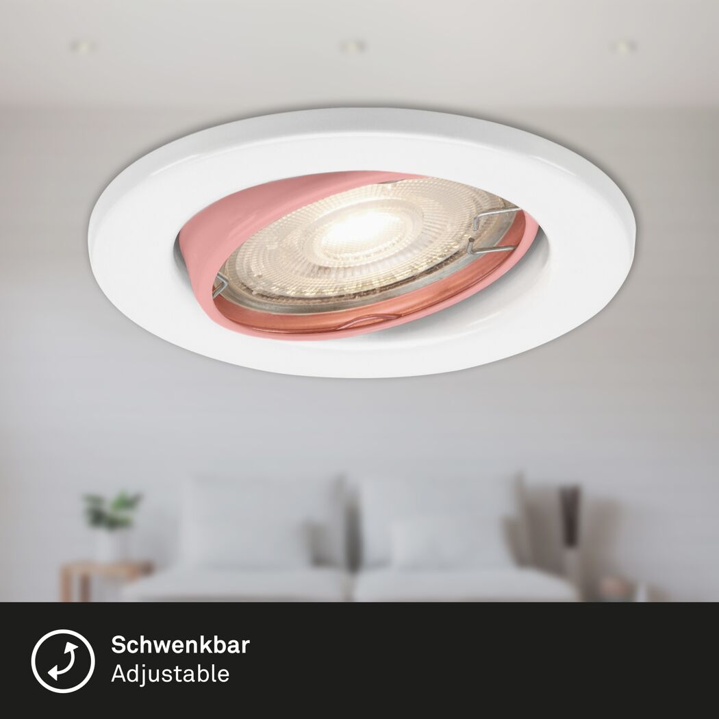 Einbauleuchtenset 'Sten' 14,4 W 1200 lm warmweiß Ø 6,8 cm 3 Stück