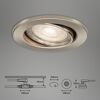 Einbauleuchtenset 'Sten' 14,4 W 1200 lm warmweiß Ø 6,8 cm 3 Stück