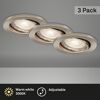 Einbauleuchtenset 'Sten' 14,4 W 1200 lm warmweiß Ø 6,8 cm 3 Stück