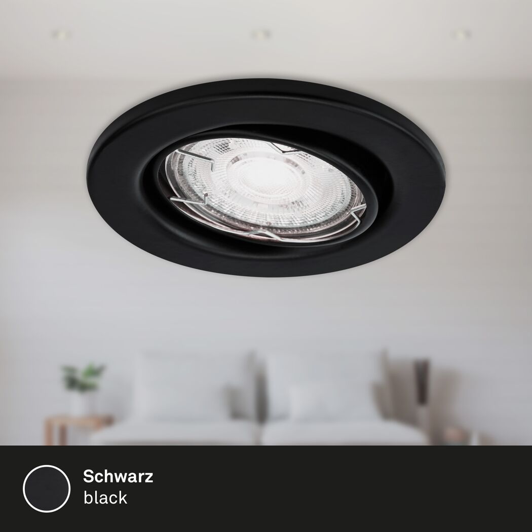 Einbauleuchtenset 'Sten' 14,4 W 1200 lm warmweiß Ø 6,8 cm 3 Stück