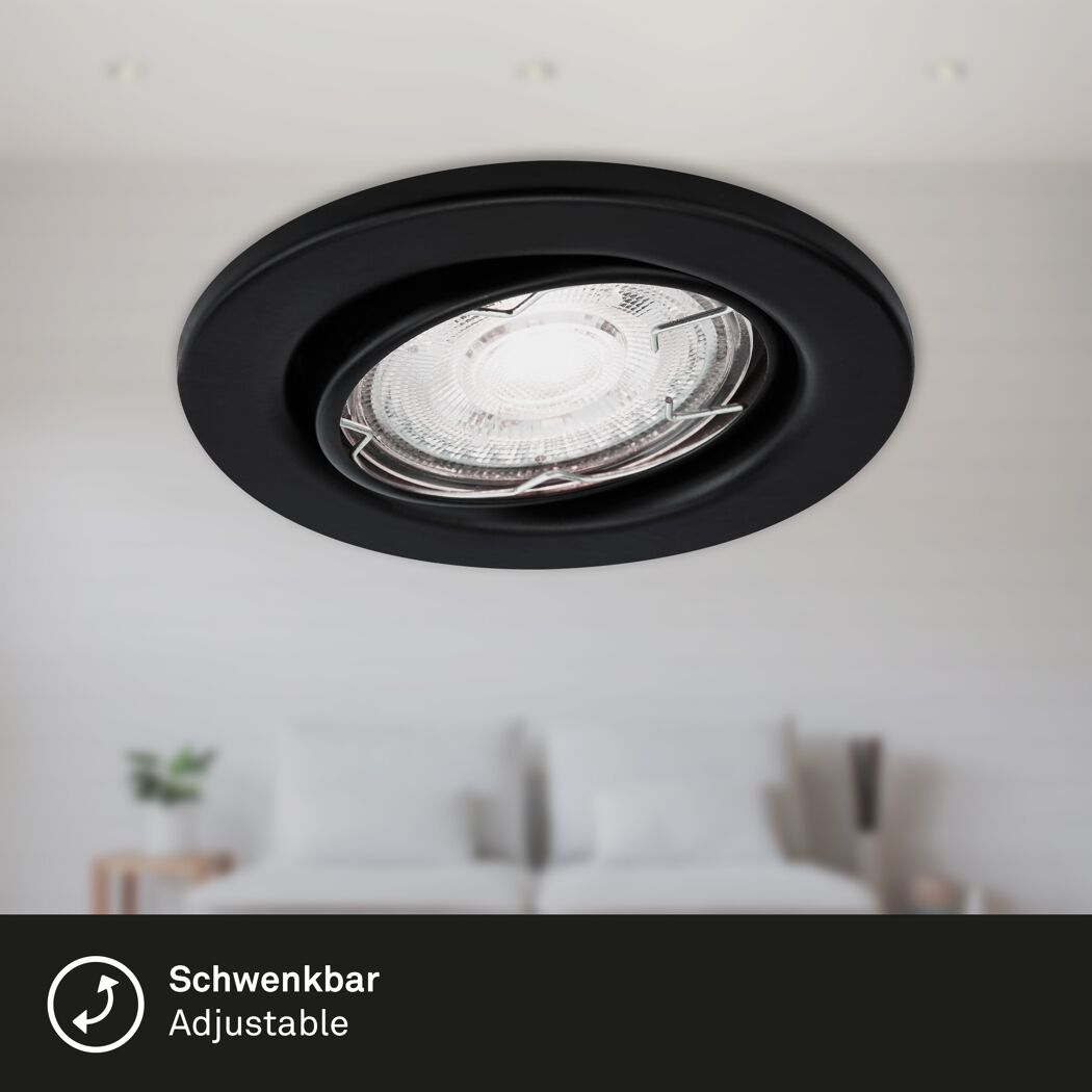 Einbauleuchtenset 'Sten' 14,4 W 1200 lm warmweiß Ø 6,8 cm 3 Stück
